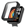 2in1 Xiaomi Redmi Watch 2 Hard Full Edge Screen Protector with Case Protective Bumper Cover - Black
