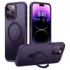 Torras UPRO Ostand Matte Series Phone Case for iPhone 14 Pro - Dark Purple