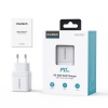 Choetech 35W Gan Wall Charger 2x USB-C PD with Display – white - PD6051