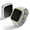 UNIQ Moduo Apple Watch Case with Interchangeable PC Bezel for Series 4/5/6/7/8/9 & SE/SE2 45/44MM – Frost (Lime/White)