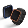 UNIQ Moduo Apple Watch Case with Interchangeable PC Bezel for Series 4/5/6/7/8/9 & SE/SE2 45/44MM - Smoke (Orange/Blue)