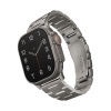 Uniq Osta Apple Watch Ultra Steel Link Strap with self-adjustable links fits up to Series 1-10, Ultra/2 & SE/2 49/45/44/46mm - Titanium Silver