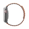 UNIQ Revix Reversible Magnetic Apple Watch Strap Series 1-10, SE/SE2 & Watch Ultra  49/45/44/46MM – Charcoal (Grey/Orange)