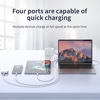 Choetech Ultra Fast 130W Gan 3 USB-C 1 USB-A Power Adapter Charger - US - White (PD6001)