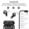 TOZO T6S v2022 True Wireless Earbuds with Bluetooth 5.2, Environmental Noise Cancellation, Sound with Deep Bass, Supports APP Control for Sports - Black