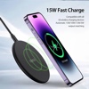 Universal 15W Fast Qi-Certified Wireless Charger - W11 - Black
