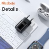 Mcdodo 33W PD+QC Dual Port Nano Charger EU - Black