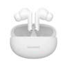 SOUNARC Q1  True Wireless Bluetooth Earphone, Quad mics Clear Call Earbuds, Shaking Bass AirPods, Touch Control - White