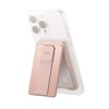 Uniq Heldro ID Magnetic Card Holder with Flex Hand Grip & Stand for Phones - Blush Pink