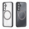 Aimo Mag Series Phone Case for Samsung Galaxy S23 FE (MagSafe Compatible) – Transparent Black