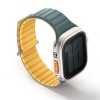 UNIQ Revix Evo Reversible Magnetic Apple Watch Strap for Series 1-10, SE/SE2 & Watch Ultra 49/45/44/46MM – Green / Yellow