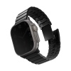 Uniq Strova Mag Self Adjustable Steel Link Strap Band Fits Up to Series 1-10, Ultra/2 & SE/SE2  49/45/44/42mm - Midnight Black