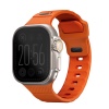 Uniq Stride FKM Tough Rubber Apple Watch Strap or Series 1-10, SE/SE2 & Watch Ultra - 49/45/44/46MM - Volt Orange