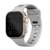 Uniq Stride FKM Tough Rubber Apple Watch Strap for Series 1-10, SE/SE2 & Watch Ultra - 49/45/44/46MM - Chalk Grey