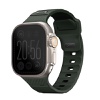 Uniq Stride FKM Tough Rubber Apple Watch Strap for Series 1-10, SE/SE2 & Watch Ultra - 49/45/44/46MM - Moss Green