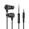 Plextone G20 Mark IV Metal Bass Magnetic Hammerhead Noise Cancelling In-Ear Gaming Earphones Headset with Type C and 3.5mm Jack – Black