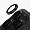 Uniq Optix Stainless Steel Camera Lens Protector for iPhone 16 Pro / 16 Pro Max – Black