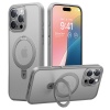 Torras UPRO Ostand Series Magsafe Compatible Phone Case for iPhone 16 Pro – Titanium Grey