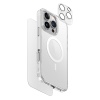 Uniq Clearvue 3in1 Bundle Pack MagSafe/MagClik Compatible for iPhone 16 Pro - Screen Protector, Camera Lens, Phone Case - Clear