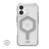 UAG Plyo MagSafe Compatible Phone Case for iPhone 16 – Ice/Sliver