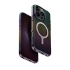UNIQ Iridescia MagSafe Charging Compatible Phone Case for iPhone 16 Pro - Midnight Quartz