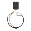 Uniq Coehl Caryne 3 in 1 Universal Lanyard and hand Strap with Card Holder for Phones - Black