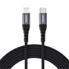 Choetech USB-C to Lightning Nylon Braided MFi Certified Cable (3m/9.8ft)  –  Black (IP0042)
