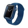 UNIQ LEGION Apple Watch Series 7/8/9 Case with 9H Tempered Glass Screen Protection 45MM – Cobalt (Blue)