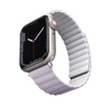 UNIQ REVIX Reversible Magnetic Apple Watch Strap for Series 1-10, SE/SE2  40/41/42MM - Lilac (Lilac/White)