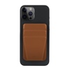 UNIQ LYFT Magnetic Snap – On Stand and Card Holder for Phone – Toffee (Brown)