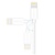 Choetech USB to Lightning Cable Apple Mfi Certified (1.2m/4ft) - White (IP0026)