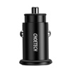 Choetech Dual USB QC 3.0 USB-A + PD 30W Type-C USB Fast Car Charger - Black  (TC0006)