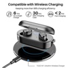 TOZO T10S v2022 True Wireless Stereo Earphones with Bluetooth 5.2, IPX8 Waterproof, Environmental Noise Canceling for Running Sports - Black