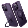Torras UPRO Ostand Matte Series Phone Case for iPhone 14 Pro Max - Dark Purple