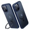 Torras UPRO Ostand Matte Series Phone Case for iPhone 13 Pro – Dark Blue