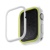 UNIQ Moduo Apple Watch Case with Interchangeable PC Bezel for Series 4/5/6/7/8/9 & SE/SE2 45/44MM – Frost (Lime/White)