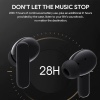 Aukey True Wireless Earbuds with 10mm Driver, 28H Playtime, Bluetooth 5.1, IPX5 Waterproof - (EP-M1S) - Black