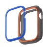 UNIQ Moduo Apple Watch Case with Interchangeable PC Bezel for Series 4/5/6/7/8/9 & SE/SE2 45/44MM - Smoke (Orange/Blue)