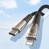 PD 20W Transparent USB C to Lightning Cable