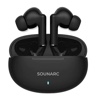 SOUNARC Q1  True Wireless Bluetooth Earphone, Quad mics Clear Call Earbuds, Shaking Bass AirPods, Touch Control - Black