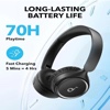 Anker Soundcore H30i Wireless On-Ear Headphones, Pure Bass, 70H Playtime, Bluetooth 5.3, Lightweight, App Connectivity, Multipoint Connection - (Black)