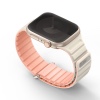 UNIQ Revix Evo Reversible Magnetic Apple Watch Strap for Series 1-10, SE/SE2 & Watch Ultra 49/45/44/46MM – Pink / Ivory