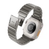 Uniq Strova Mag Self Adjustable Steel Link Strap Band Fits Up to Series 1-10, Ultra/2 & SE/SE2  49/45/44/42mm - Titanium Silver