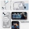 Spigen Ultra Hybrid Magfit MagSafe Compatible Phone Case for iPhone 15 – Zero One White