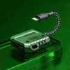 Plextone GS1 iPhone Lightning Splitter Adapter to 3.5mm Converter with PD 30W Fast Charge
