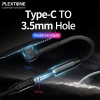 Plextone 2 in 1 Type C to 3.5mm Audio Adapter