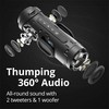 Tronsmart T7 Portable Bluetooth Speakers with 30W 360° Surround Sound, Bluetooth 5.3, Enhanced Bass, Wireless Stereo Pairing, Custom EQ via APP, IPX7 - Blue