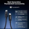 Choetech 240W Thunderbolt 5 Type-C to Type-C High Speed 8K Cable - Black