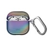 Uniq Iridescia Holographic Case for Apple AirPods 4th Gen with Carabiner - Midnight Quartz