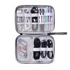 Smartwatch Accessories Organizer, Tech Accessories Travel Storage Bag for Watch Bands, Extra Pocket for Chargers, Cables, USB, SD Cards